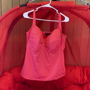 City chic 18/20 red polka dot retro bathing suit